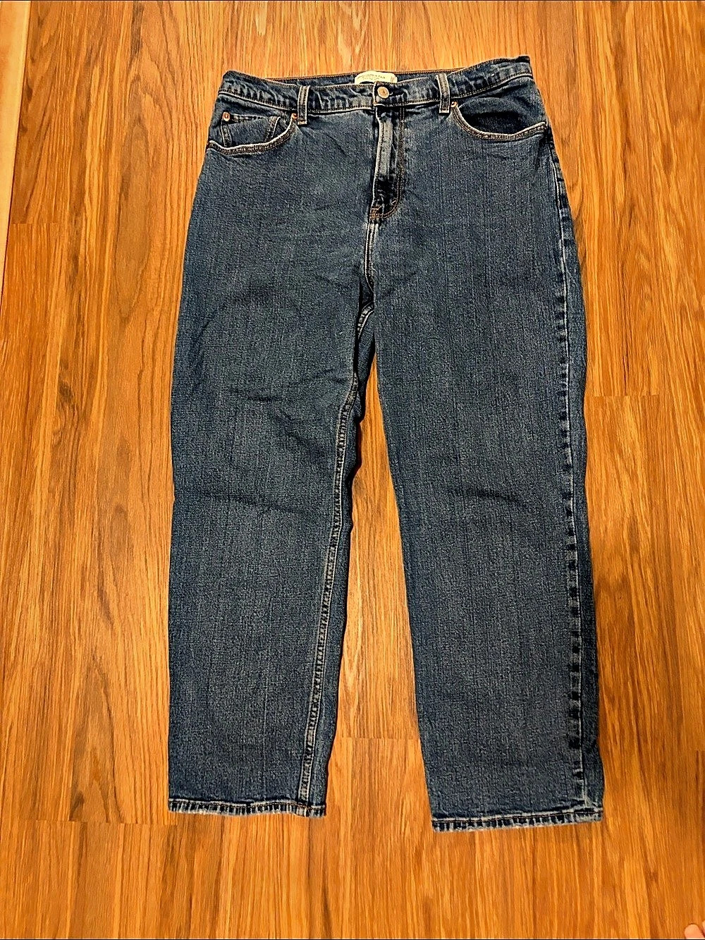 Abercrombie & Fitch The Ankle Straight Ultra High Rise Straight Leg Jeans